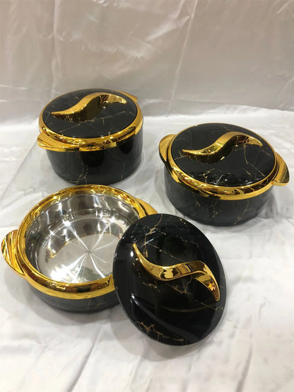 1.5/2/2.5L 3 pièces ensemble marmite alimentaire Pot boîte à déjeuner pour aliments chauds et froids Pot isolé thermique pour mariage fête de famille événement du Ramadan