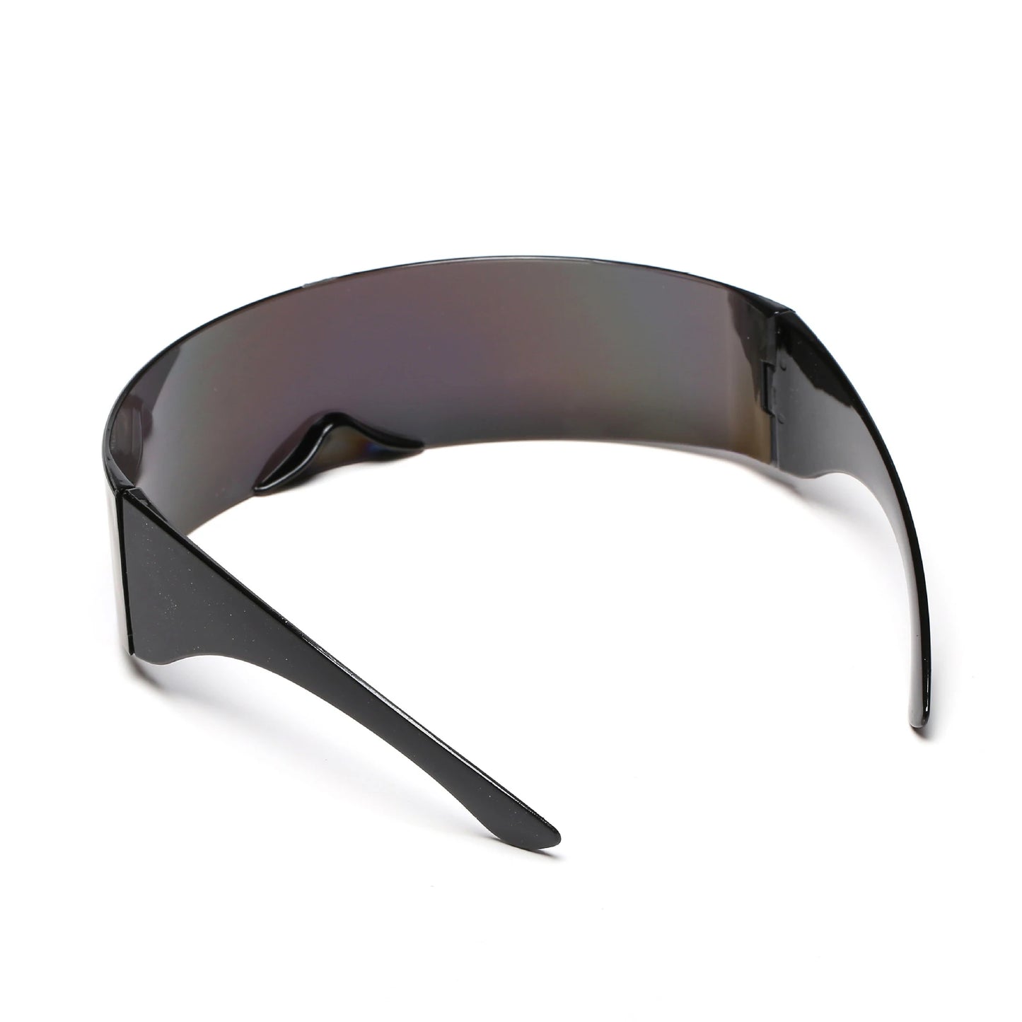 KLASSNUM-Lunettes de soleil futuristes à visière de cyclope étroite pour femmes et hommes, lunettes laser, lentille miroir UV400, lunettes de fête costumées