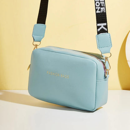 Yogodlns mode petit sac carré pour femmes en cuir PU sac à bandoulière lettre sangle sac à bandoulière sac à main tendance Bolsa