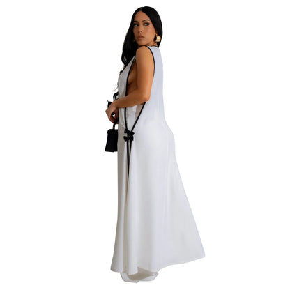 Ensemble de survêtement assressentipour femme, pantalon à glaçure épissée, pantalon à jambe large, longueur de rinçage, élégant, travail de rue, 2 pièces