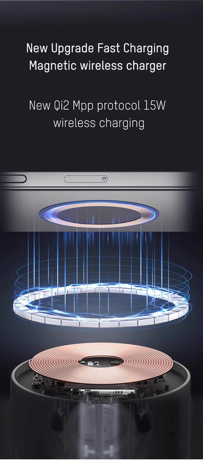 Station de recharge multifonctionnelle magnétique pour mobiles, écouteurs, montres