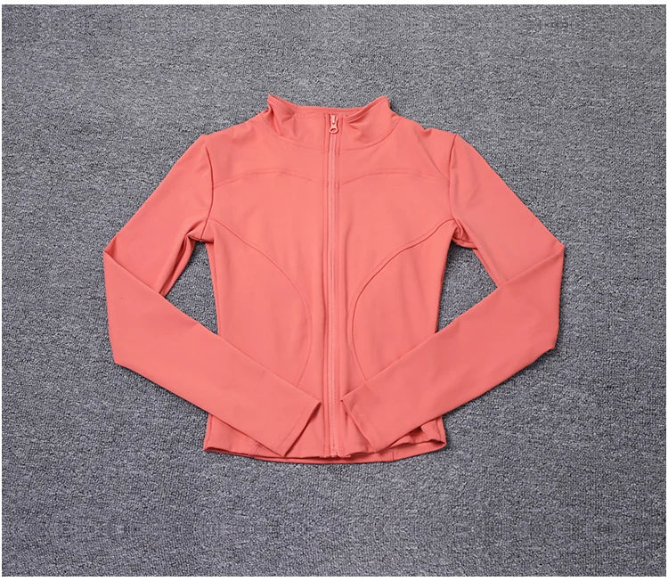 Veste de Sport pour femmes, chemise à manches longues, manteau d'entraînement, vêtements d'entraînement, de Yoga
