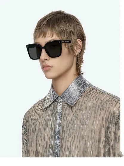 GM nouveau HER 2025 nouveau GM Style carré lunettes de soleil surdimensionné UV400 Protection cadre flatteur unisexe lunettes de soleil pour hommes femmes