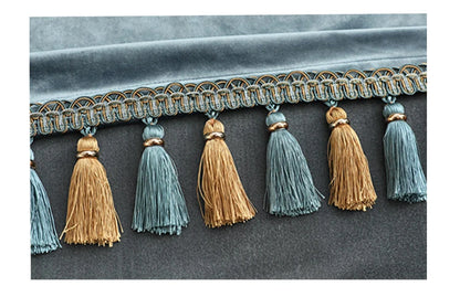 Rideaux en velours ombré or et bleu, haut de gamme, style européen et américain de luxe, pour chambre à coucher, salon, personnalisation de villa