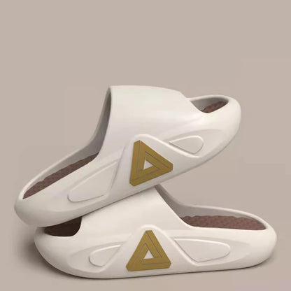 Pantoufles d'été à semelle épaisse pour hommes et femmes, sandales d'intérieur à fond souple EVA, chaussures de plage légères, tongs