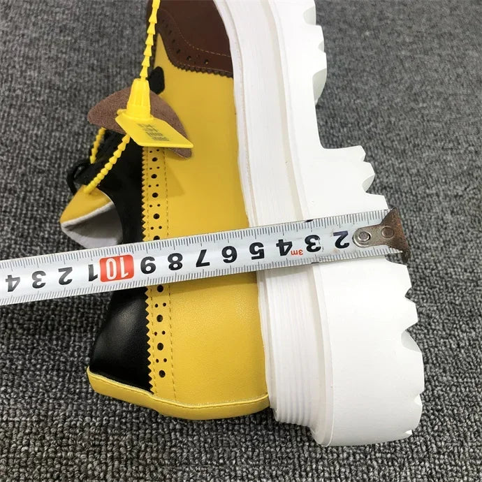 Chaussures Brogue Multi-documents en Cuir group pour Homme, Souliers à Grande Tête, Style Britannique, Décontracté, Rehausseur, Alicante zones me