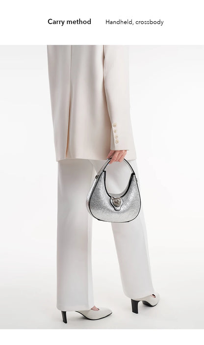 BAFELLI 2025 nouveau sac à main pour femmes série chat en cuir véritable marque de luxe mode rétro STYLE épaule HOBOS sacs à rabat femme