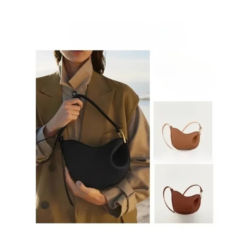 Sac à pois français populaire pour femmes, nouveau petit Design sous les bras, sac à bandoulière simple en cuir pour femmes, 2025