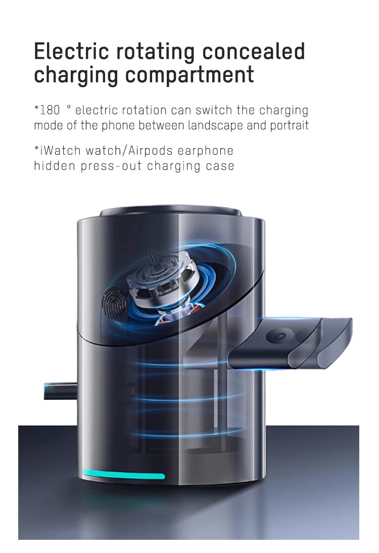 Station de recharge multifonctionnelle magnétique pour mobiles, écouteurs, montres