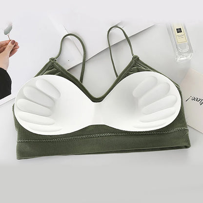 Femmes Sport soutiens-gorge séchage rapide élastique rembourré gymnase course biais soutien-gorge couleur unie Fitness Yoga Sport dessus respirants