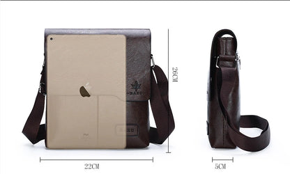 Marque de luxe Vintage sacs de messager hommes en cuir sac à bandoulière homme sac à main marron noir sac latéral affaires sac à bandoulière pour hommes