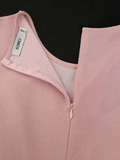 Robe élégante plissée pour femme, manches longues, conception de boutons, batterie, découpée, asymétrique, sexy, évider, fête, vêtements de jour