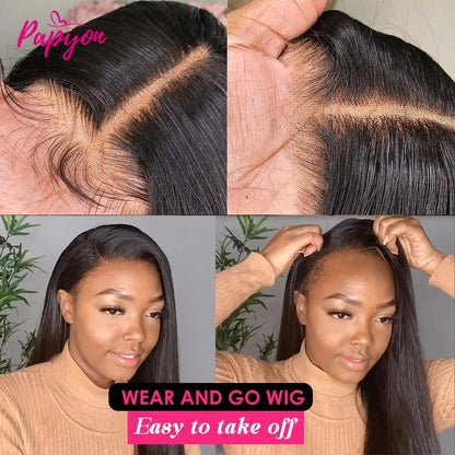 6x4 Perruque Cheveux Humain Sans Colle Perruque Ni Gel Prête à Aller 4X4 Lace Closure Perruque Sans Colle Livraison 3 Jour Franc