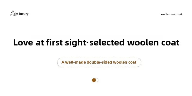 Manteau en laine Double face pour femme, épais, mi-long, col de costume, coupe ample, couleur Pure, polyvalent, nouveau Style automne hiver