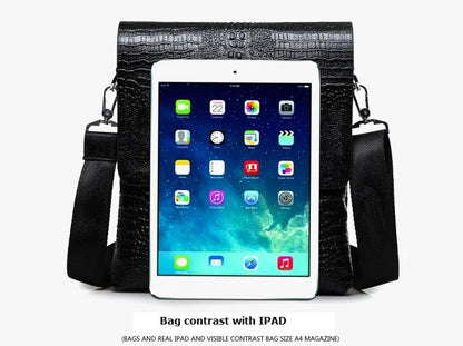 Marque de luxe sac de messager hommes en cuir affaires Alligator sac à bandoulière mâle sacoche décontractée Crocodile Grain sac à bandoulière pour hommes