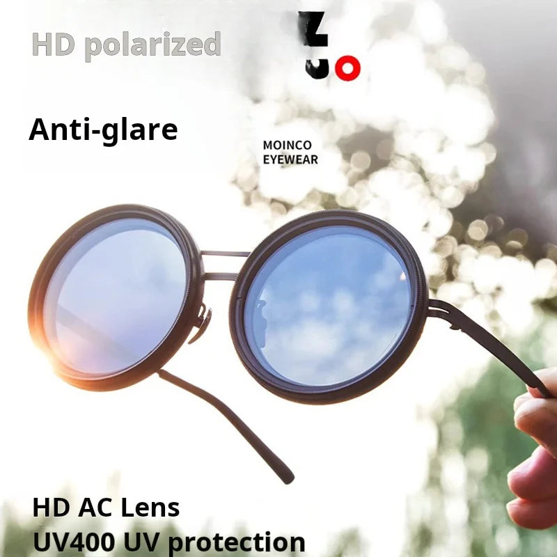 Lunettes de soleil de pêche à gradation réglable à 9 niveaux ND2-400 lunettes de soleil polarisées UV anti UV filtre ND avec ensemble de étuis à lunettes