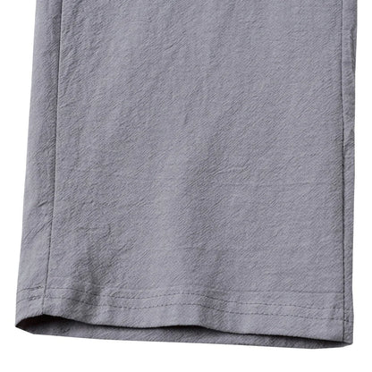 Pantalon en coton et lin pour hommes européens et américains, pantalon de travail multi-poches, ample, droit, vêtements de sport et pantalons décontractés