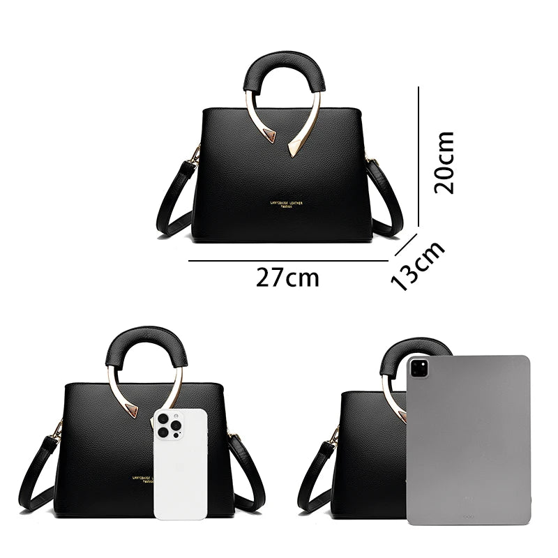 Sacs à main de luxe femmes sacs concepteur 3 couches en cuir souple épaule Sac à bandoulière dames grande capacité Shopping messager fourre-tout