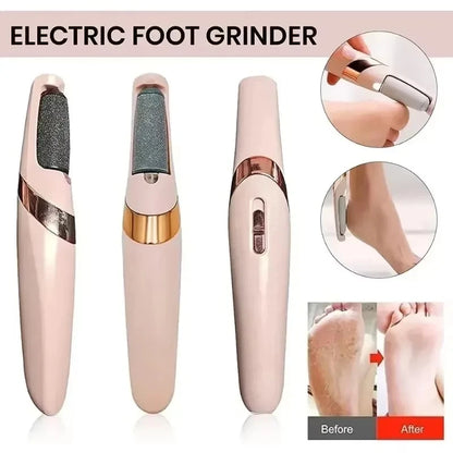 Nouveau dans USB électrique peau morte pédicure automatique pied broyeur rouleau Rechargeable pieds pédicure outil avec têtes de rouleau amovibles