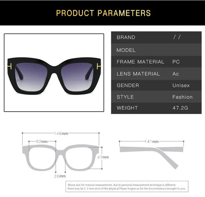 Lunettes de soleil vintage pour hommes et femmes, protection UV, forme carrée, haute qualité, style tendance