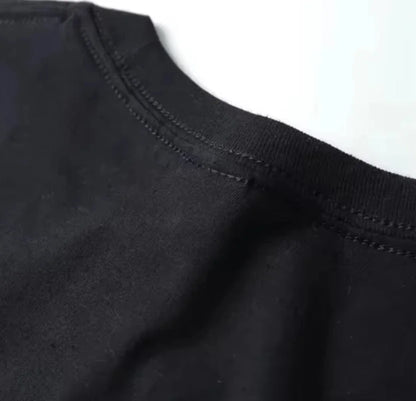 T-shirt d'été en coton pour hommes, confortable et respirant, tendance Ins, nouvelle impression, ample, col rond, polyvalent, haut de banlieue, vêtements pour hommes