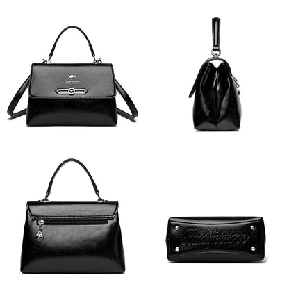 Sac à main rétro tendance pour femmes, portefeuille en cuir souple de haute qualité, petit sac carré, sacs à bandoulière de luxe célèbres