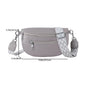 Sac banane rétro en cuir PU pour femmes, sac de poitrine, sac banane, sac à bandoulière, sac de ceinture de poitrine, sac Hobo demi-lune