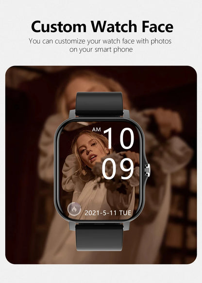 2025 nouvelle montre intelligente Bluetooth appel Message rappel homme femme cadeau plein écran tactile sport Fitness montre intelligente