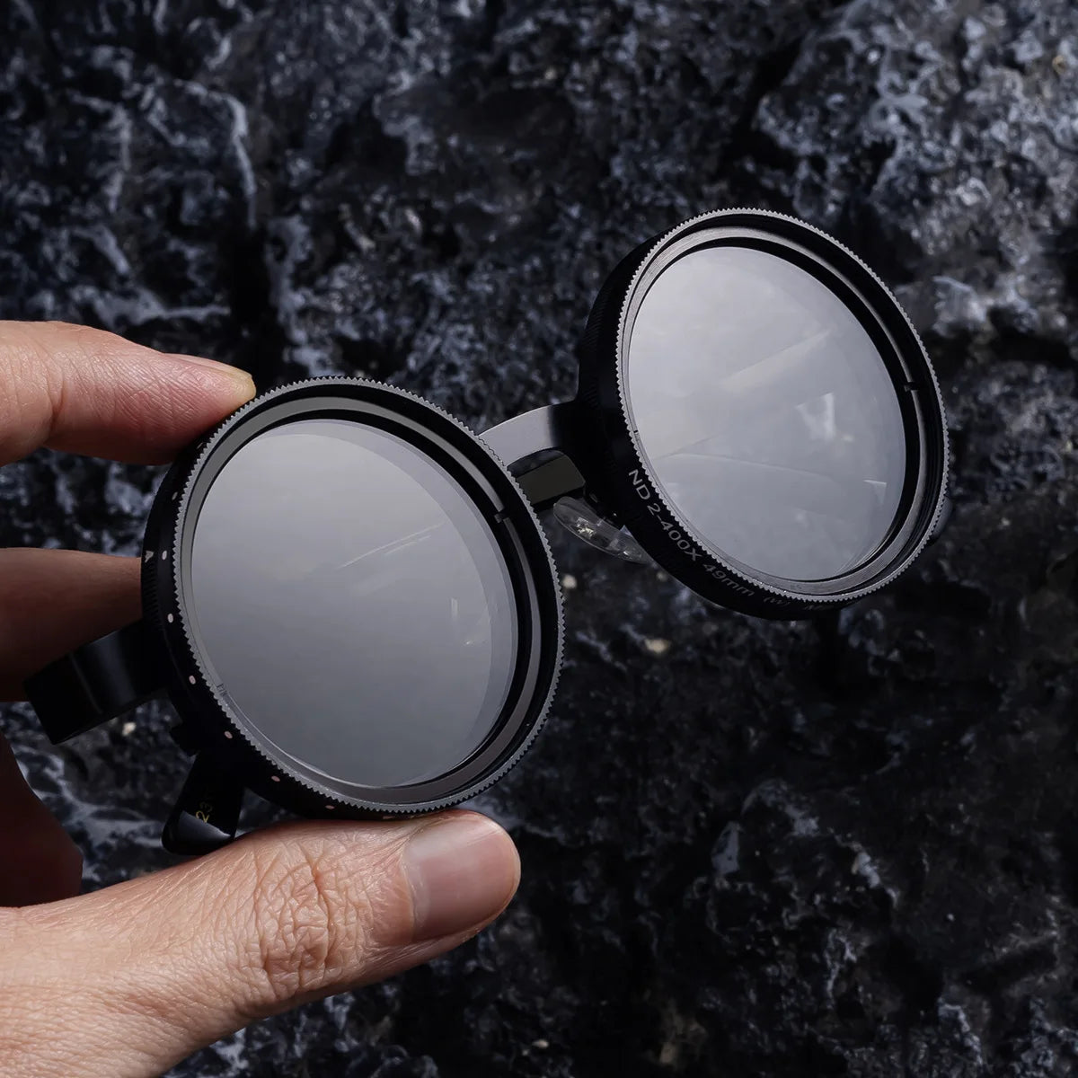 ND2-400 9 niveaux réglable gradation lunettes de soleil polarisées hommes femmes pêche Punk lunettes rondes conduite lunettes ND filtre