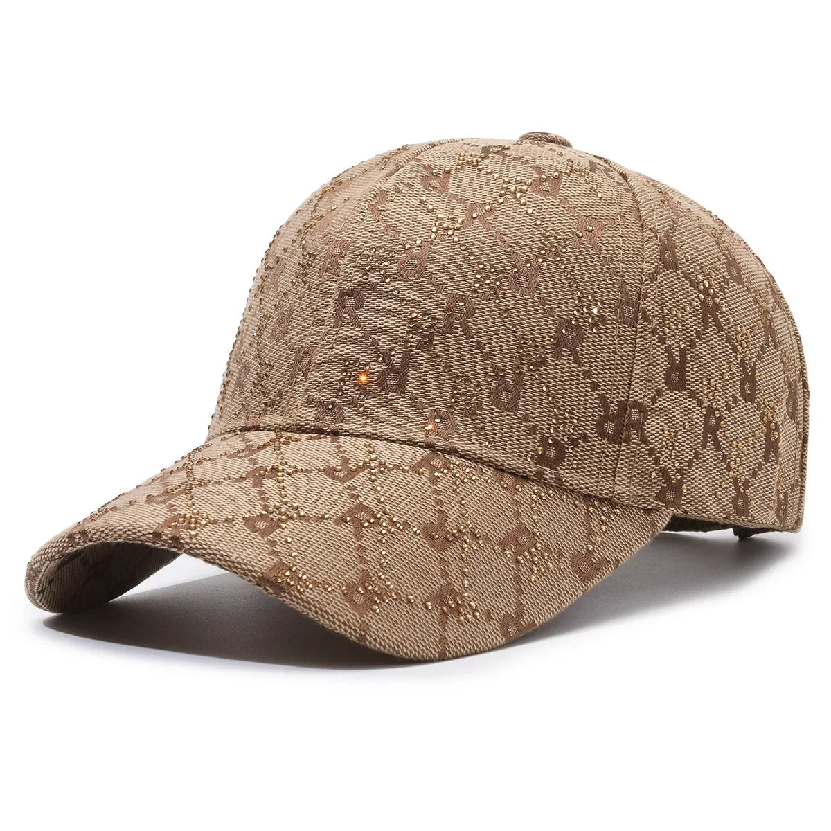 Casquette de Baseball avec lettres en strass, tendance décontractée, chapeau de soleil de rue, protection solaire, cent avec langue de canard, casquette à rebond