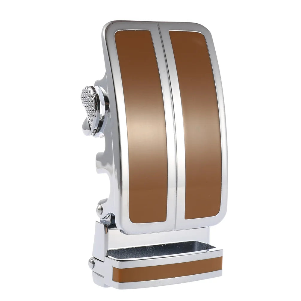 Ceinture en alliage métallique pour hommes, 3.5cm, boucle automatique à dégagement rapide, Clip de ceinture d'affaires, sans trous, boucle de ceinture en cuir bleu rouge