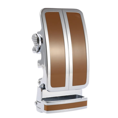 Ceinture en alliage métallique pour hommes, 3.5cm, boucle automatique à dégagement rapide, Clip de ceinture d'affaires, sans trous, boucle de ceinture en cuir bleu rouge