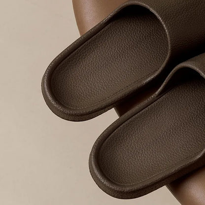 Pantoufles d'intérieur coordonnantes pour femmes, sandales à semelle souple brûleur, tongs de plage qui fuient, été