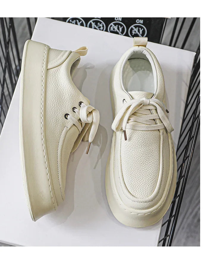 Chaussures basses en cuir respirant pour hommes, chaussures d'étudiant, optique astronomique, chaussures de planche décontractées, ChimYouth, nouveau, été