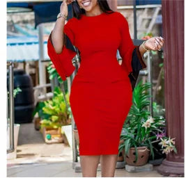 Robes africaines élégantes pour femmes printemps été vêtements africains bureau dame fête robe mince Dashiki Ankara vêtements pour femmes