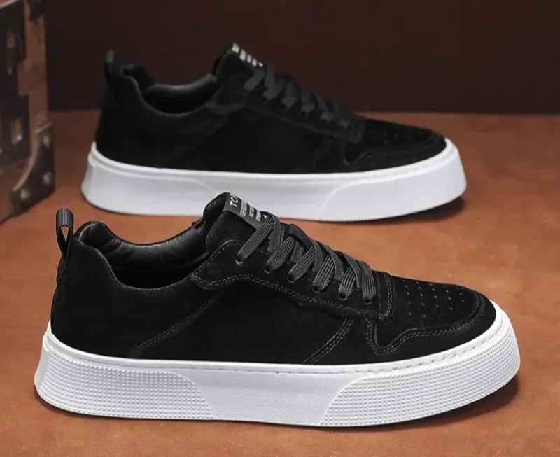 Mocassins en cuir pour hommes, chaussures décontractées, confortables, Skatebaord, plates, polyvalentes, nouvelle collection printemps 2025