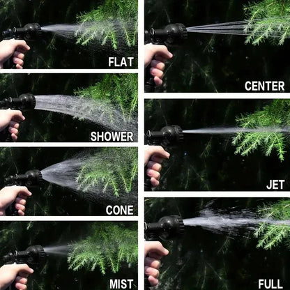 Tuyau magique extensible 2024, lavage de voiture à haute pression, 7 fonctions de pulvérisation d'eau, pistolet à eau, tuyau d'arrosage de jardin domestique