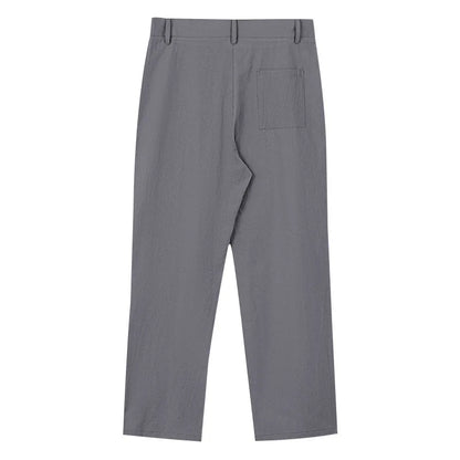 BERAKAH SUPRÊME – pantalon de costume décontracté en lin pour hommes, couleur unie, nouvelle mode, pantalon de plage à jambes larges, européen et américain