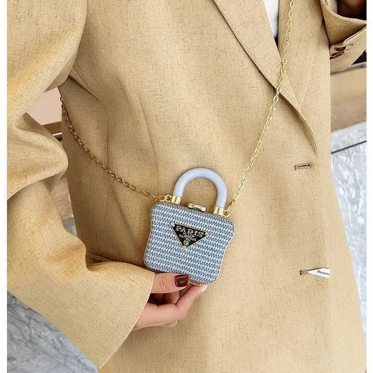 Nouveau mini sac décoratif à bandoulière avec bandoulière en chaîne, sac à main rouge luxueux, petit sac rétro