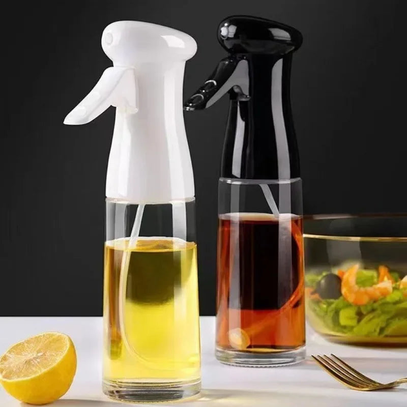 Spray d'huile pour la cuisson, bouteille distributrice d'huile d'olive, pulvérisateur, brume, vinaigre d'huile de qualité alimentaire réutilisable, bouteille de pulvérisation, accessoires de cuisine