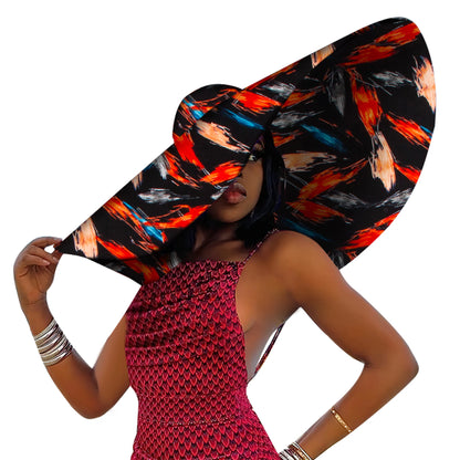 Chapeau de plage africain pour femmes, casquette Ankara à large bord, protection solaire, produit personnalisé, mode estivale