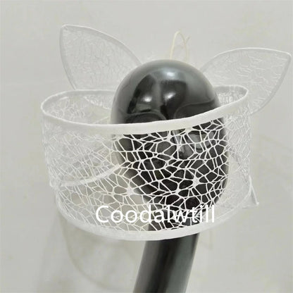 Fascinateur de mariage blanc pour femme, voile pour mariée, pièce de sauna de mariage, pince à cheveux pour femme, derby, fête, thé, Gatineau, casquette inery