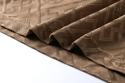 Haut à manches courtes et col rond pour hommes, respirant, en soie glacée avancée, marque de luxe, Jacquard, ample, décontracté, couleur unie, été