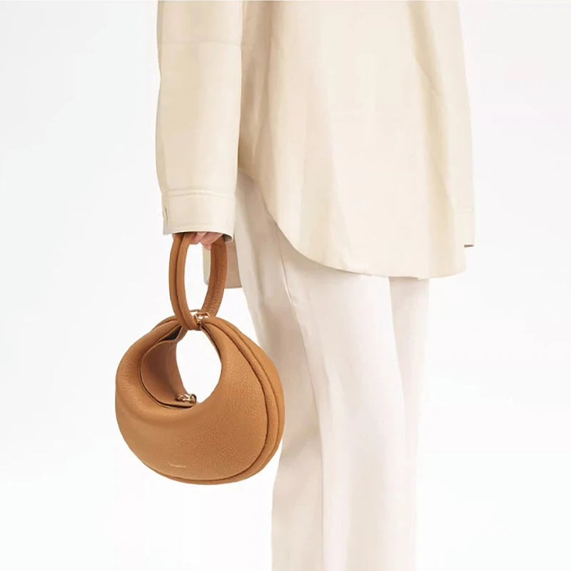 Sac à main en forme de croissant de luxe pour femme, nouvelle série Pine Moon, Hobo, sac à bandoulière polyvalent en cuir, sac à main à la mode, sacs sous les bras