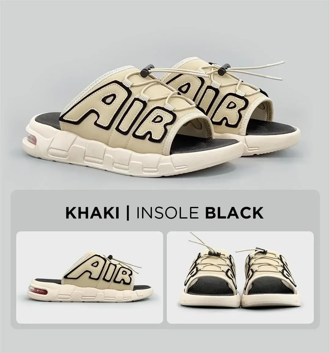 Pantoufles hommes coussin d'air conception glisser homme été nouveau PVC doux antidérapant hommes pantoufles de sport pour hommes tongs Chanclas Hombre