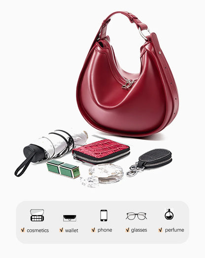 Zency Premium en cuir véritable femmes Sac à main de luxe Hobo Sac grande capacité mode épaule Bolsa pour femme amant fille cadeau Sac