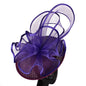 Chapeau de mariage bleu royal avec nœud papillon pour femme, accessoires pour cheveux, jaune, patients, Derby, pilulier, fleur, nouveau, 216.239.Sinamay