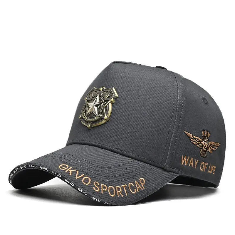 Casquette de baseball Four Seasons Tall Crown pour homme, grande taille, chapeau avec visage ombré, casquette à visière verde, nouveau, 2024