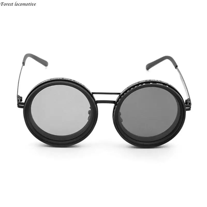 Lunettes soleil steampunk multifonction les lentilles polarisées à mode pour conduire pêche 32 Go