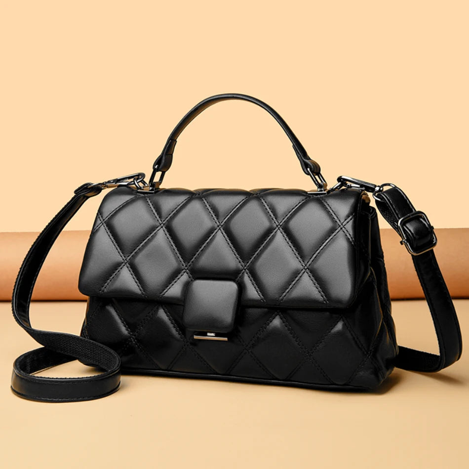 Sac à main rétro en cuir souple pour femmes, sacs carrés à la mode, haute qualité, célèbre designer, portefeuille